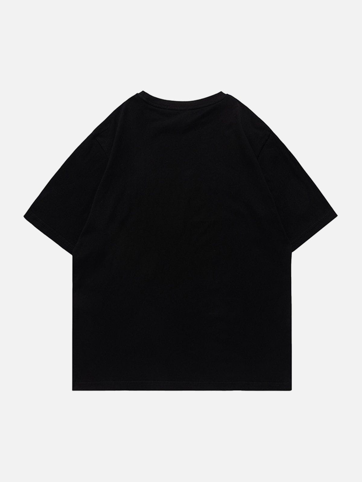 T-Shirt mit Dobermann-Pinscher-Print 