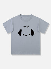 T-Shirt mit Hunde-Print 