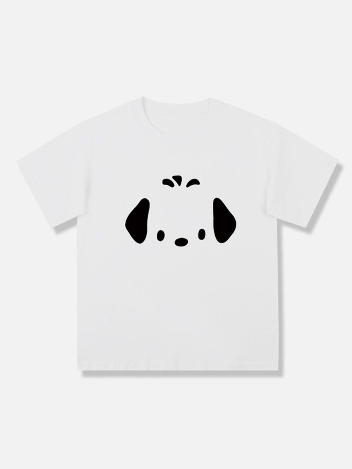 T-Shirt mit Hunde-Print 