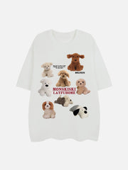 T-Shirt mit Hunde-Print 