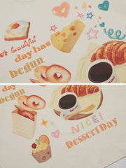 T-Shirt mit Donut-Print 
