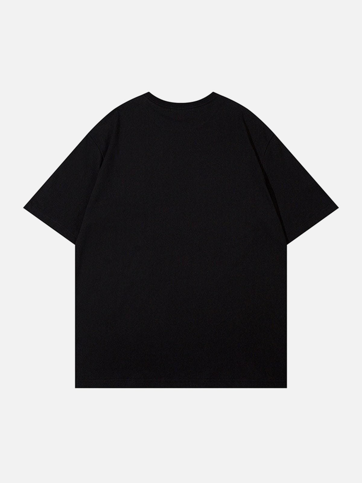 T-Shirt mit Doodle-Buchstaben-Grafik 