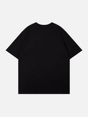 T-Shirt mit Doodle-Buchstaben-Grafik 