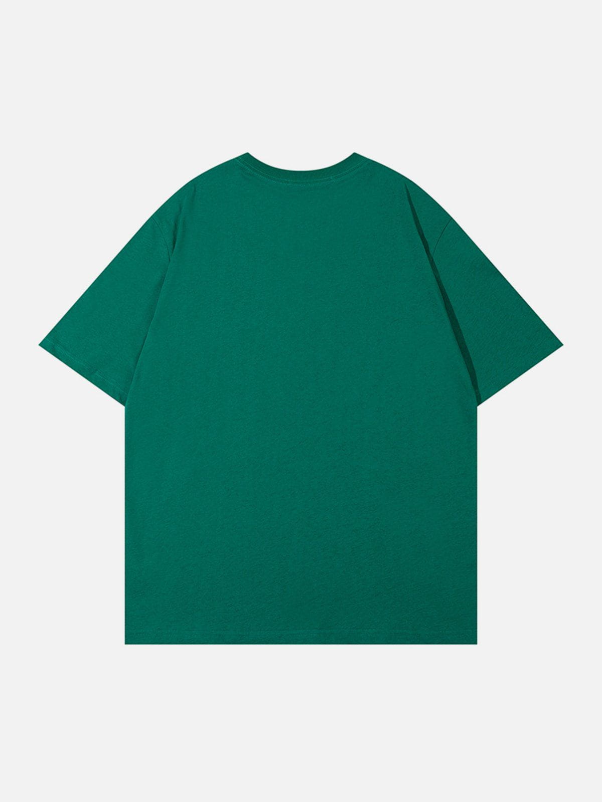 T-Shirt mit Doodle-Buchstaben-Grafik 