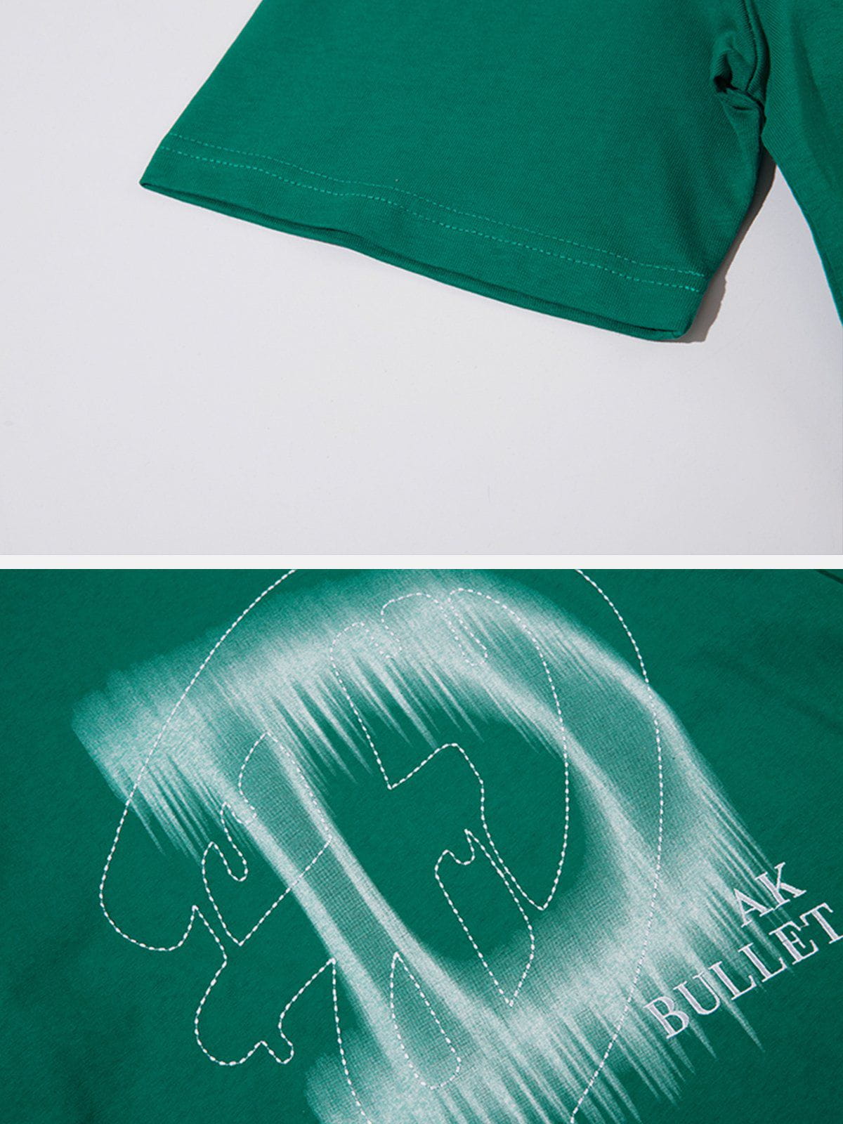 T-Shirt mit Doodle-Buchstaben-Grafik 