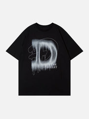 T-Shirt mit Doodle-Buchstaben-Grafik 