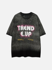 T-Shirt mit Doodle-Buchstaben-Print 