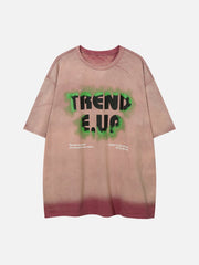 T-Shirt mit Doodle-Buchstaben-Print 