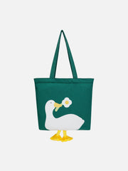 Duck Flower Canvas Bag