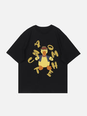T-Shirt mit Enten-Grafik 