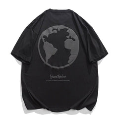 Earth Graphic Solid Color Tee