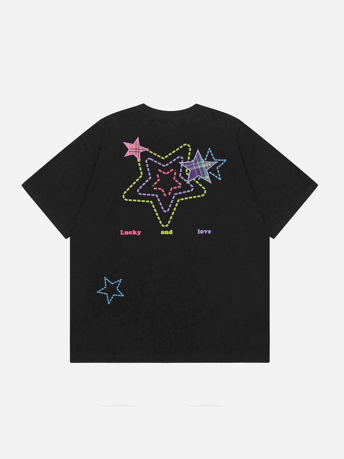 T-Shirt mit aufgesticktem Schaumstern 