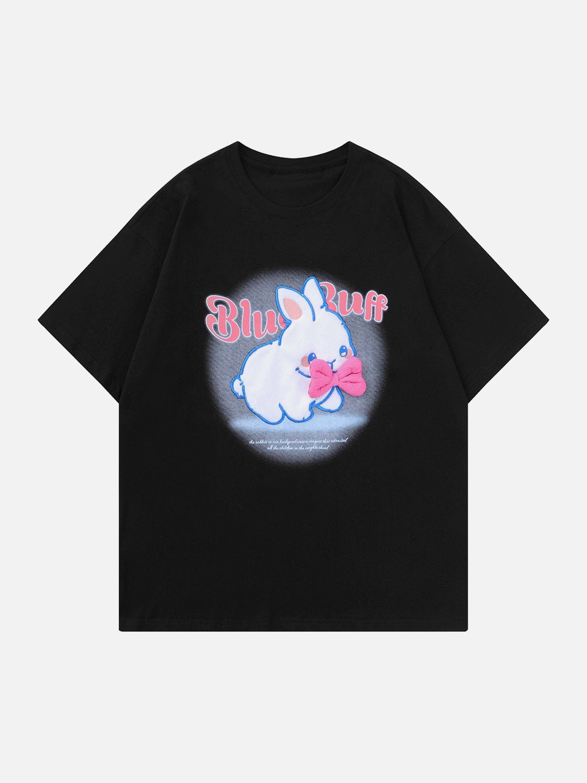 T-shirt brodé en peluche lapin 