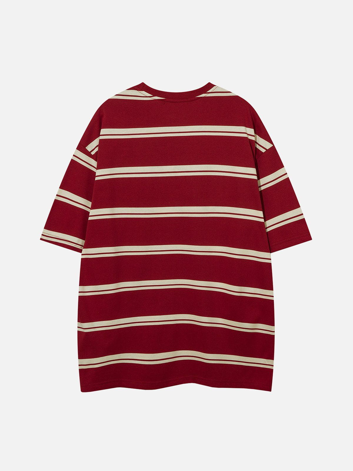 T-shirt à rayures brodées 