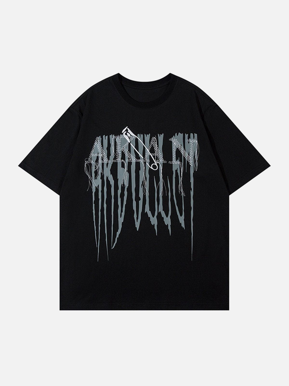 T-Shirt mit gesticktem Bullet-Print 