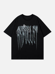 T-Shirt mit gesticktem Bullet-Print 