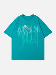 T-Shirt mit gesticktem Bullet-Print 