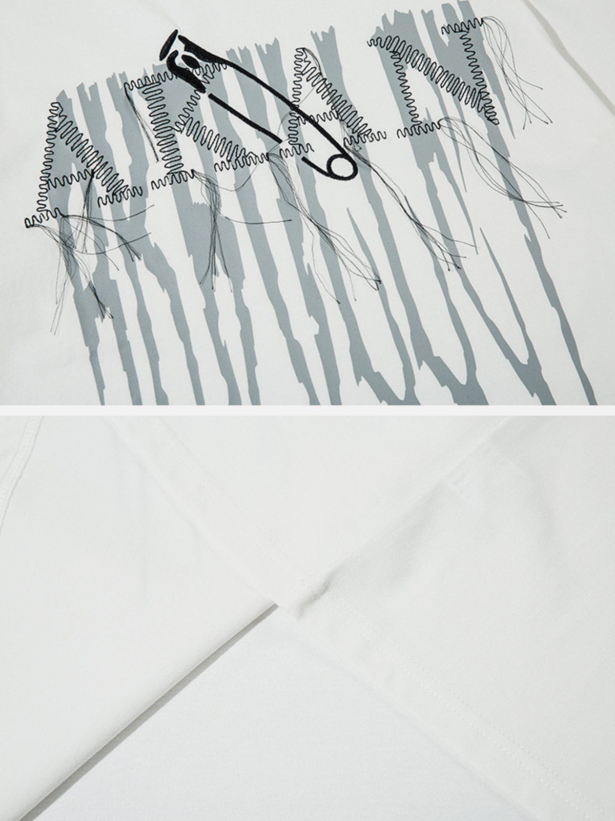 T-Shirt mit gesticktem Bullet-Print 