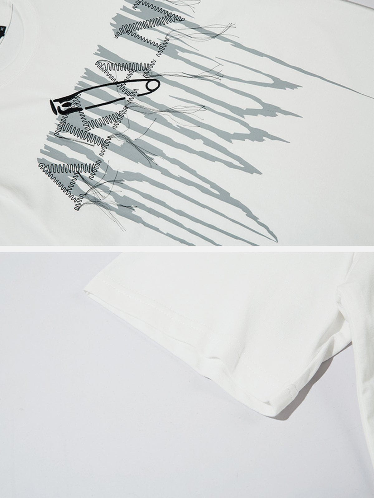 T-Shirt mit gesticktem Bullet-Print 