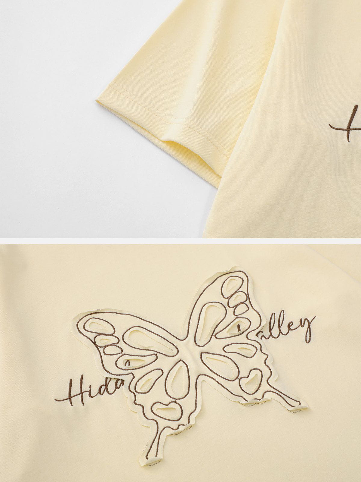 Embroidery Butterfly Tee