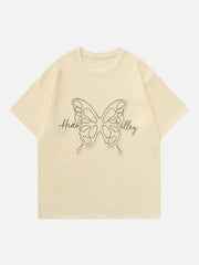 Embroidery Butterfly Tee