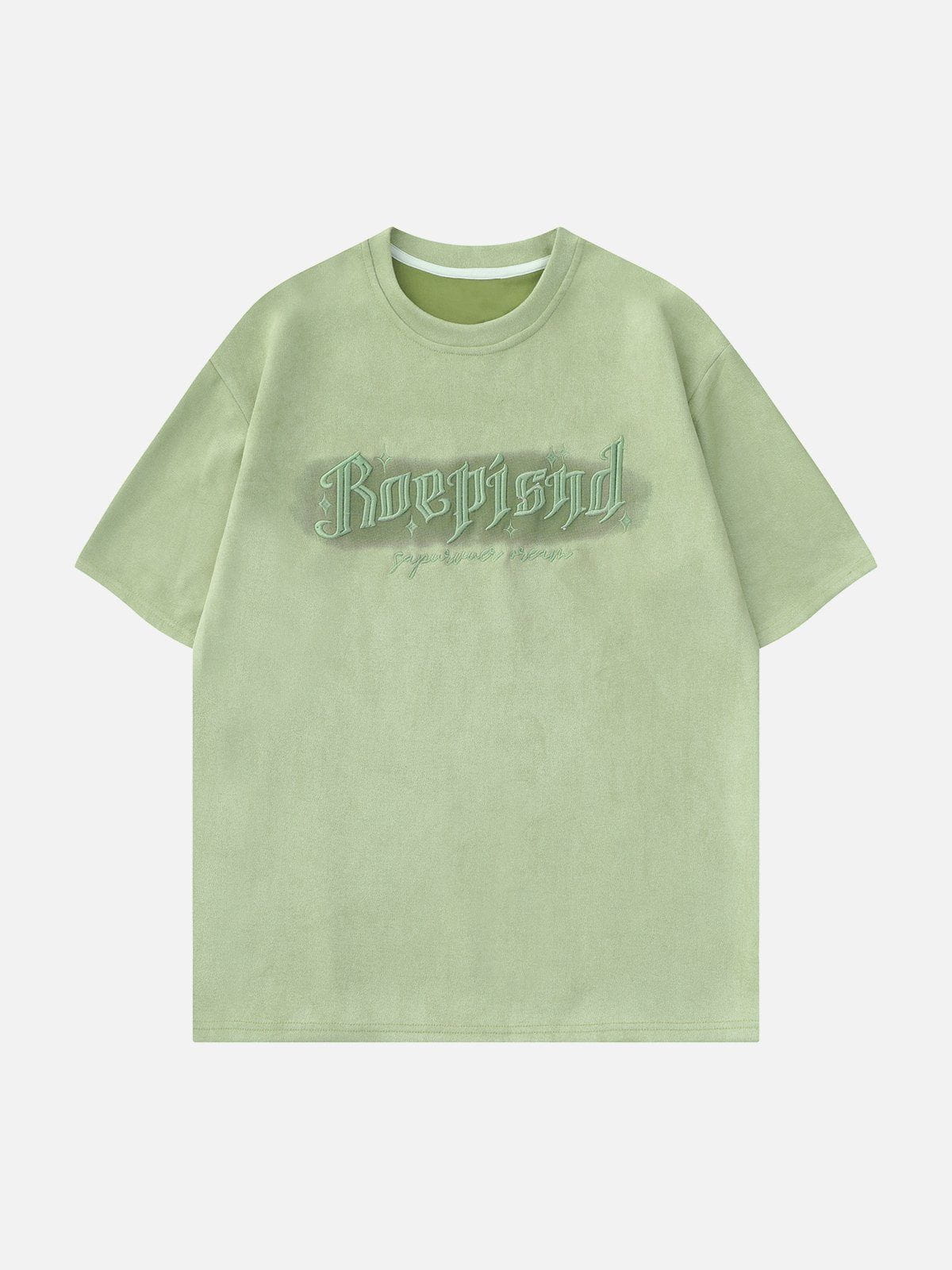 T-shirt graphique à motif de lettres brodées 