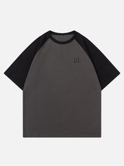 T-Shirt mit Patchwork-Stickerei 
