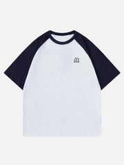 T-Shirt mit Patchwork-Stickerei 