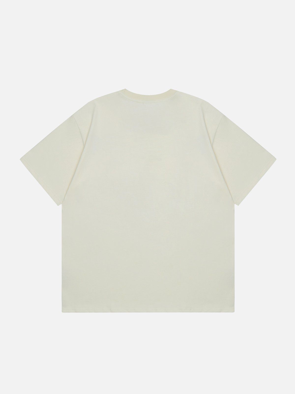 T-shirt brodé avec lettre point d'interrogation imprimée 