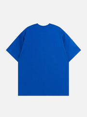 T-Shirt mit Kaninchen-Grafikstickerei 