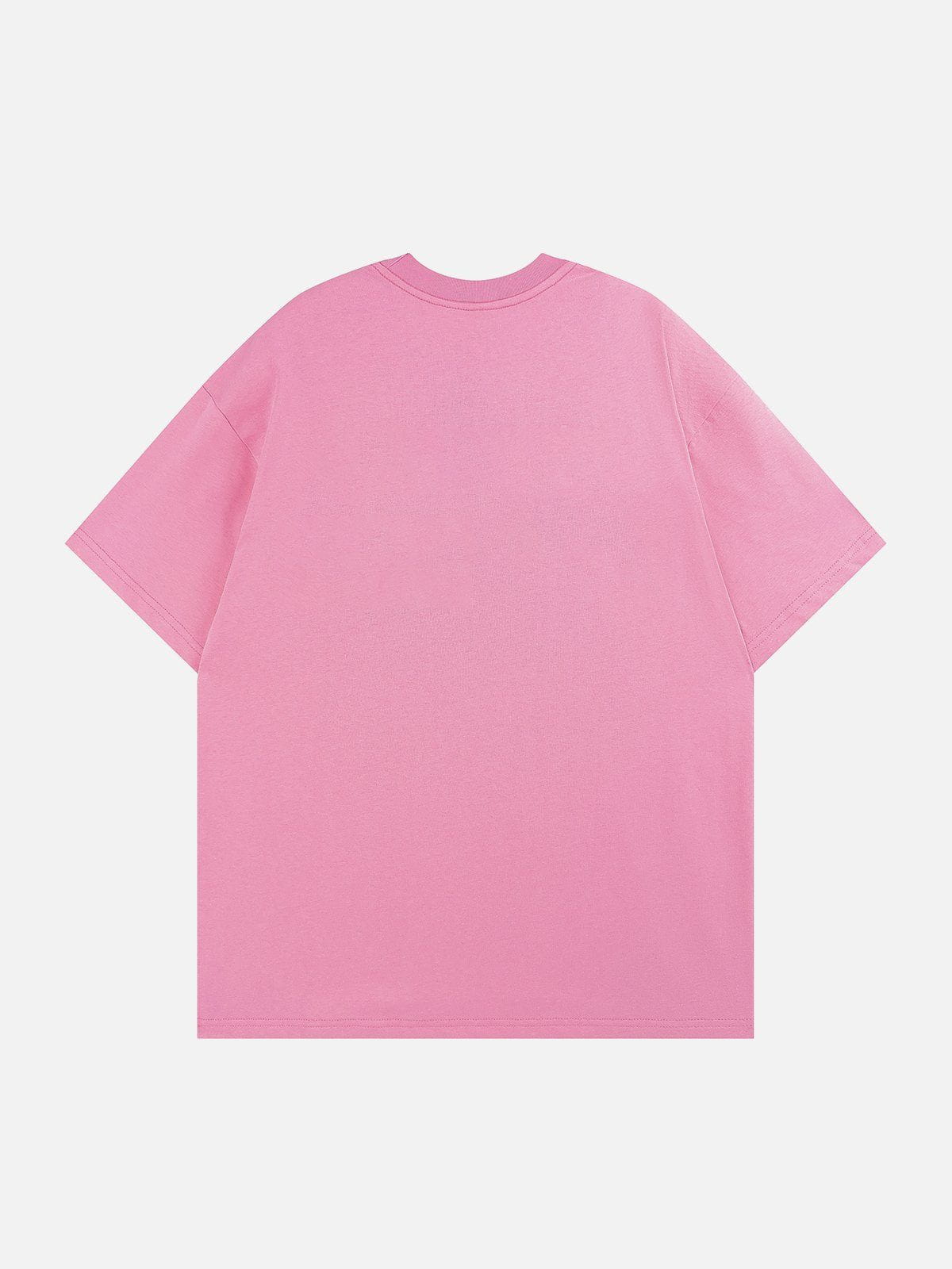 T-Shirt mit Kaninchen-Grafikstickerei 