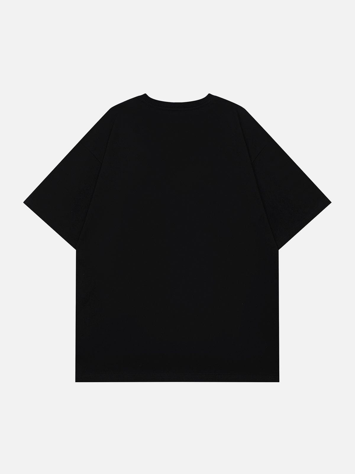 T-Shirt mit Kaninchen-Stickerei 