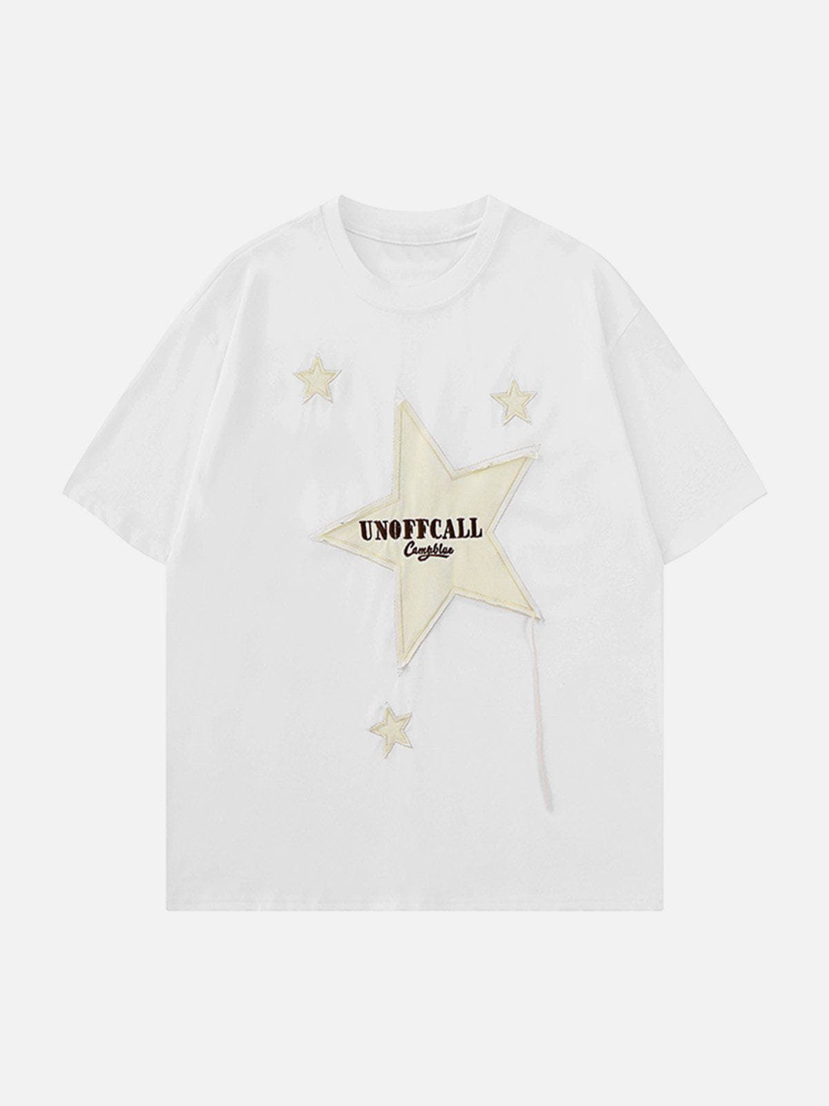 T-Shirt mit Sternstickerei 