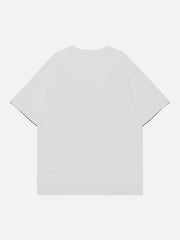 T-Shirt mit gesticktem Streifen und Stern 