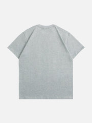 T-Shirt mit Stern-Stickerei und Quaste 