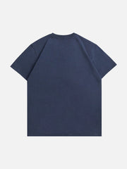 T-Shirt mit Stern-Stickerei und Quaste 