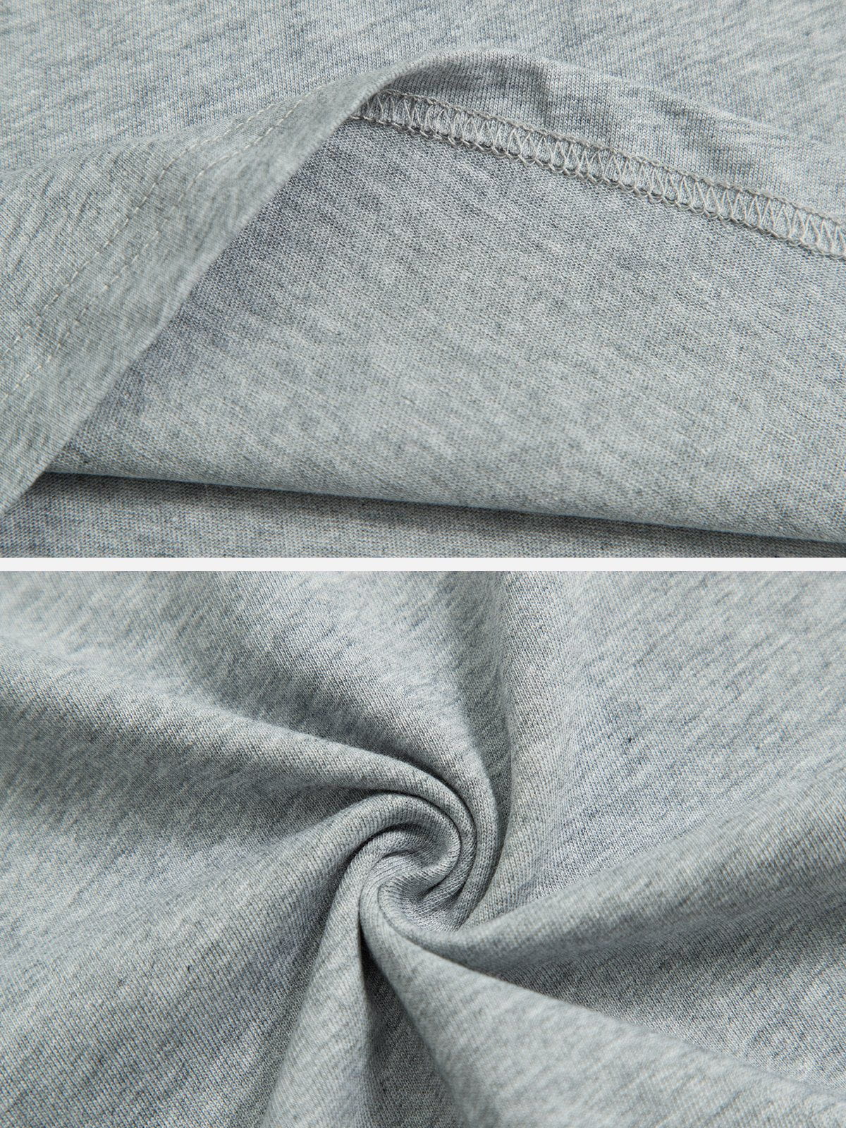 T-Shirt mit Stern-Stickerei und Quaste 