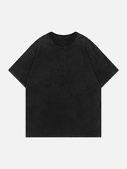 Gewaschenes T-Shirt mit Stickerei 