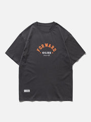 Baumwoll-T-Shirt mit FORWARD-Print 