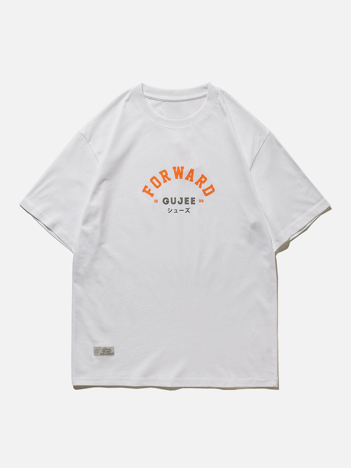 Baumwoll-T-Shirt mit FORWARD-Print 