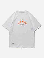 Baumwoll-T-Shirt mit FORWARD-Print 