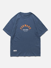 Baumwoll-T-Shirt mit FORWARD-Print 