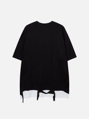 Gefälschtes T-Shirt mit zwei Löchern 