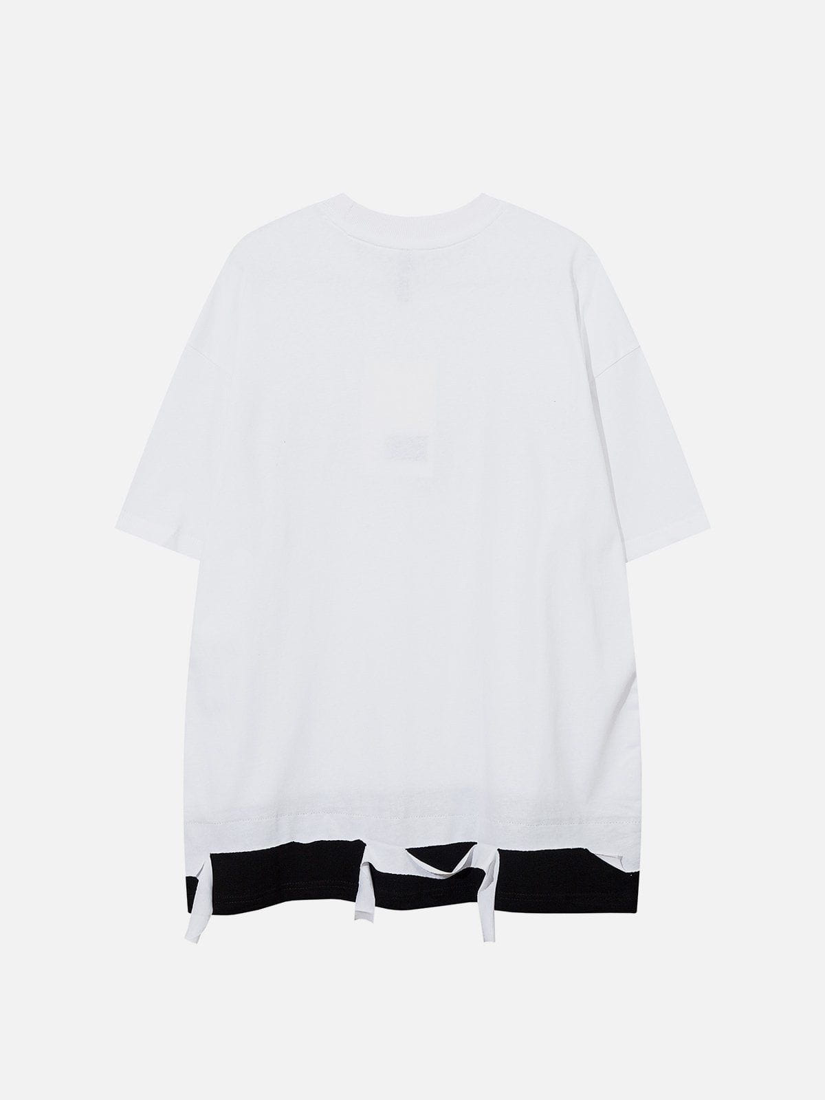 Gefälschtes T-Shirt mit zwei Löchern 