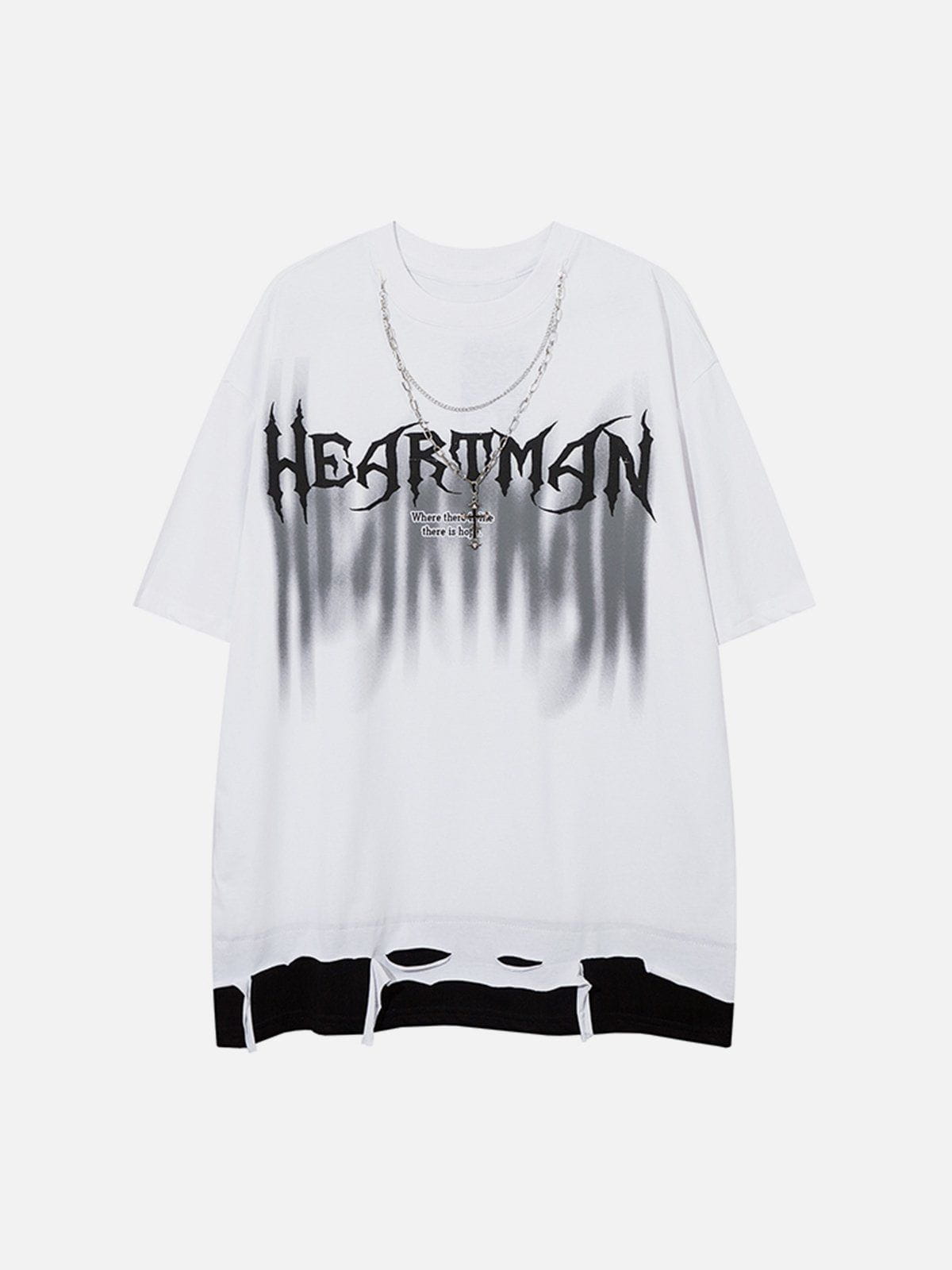 Zweiteiliges T-Shirt im Faux-Look 
