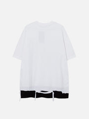 Zweiteiliges T-Shirt im Faux-Look 