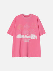 T-Shirt mit Feuerwerk-Print 