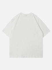 T-Shirt mit Flammenschrift-Print 