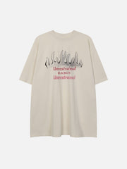 Flame Graffiti Graphic Tee