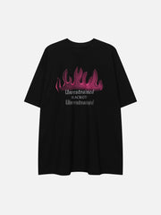 Flame Graffiti Graphic Tee
